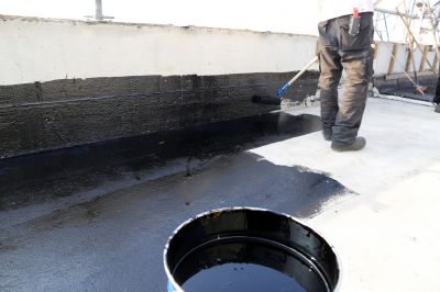Waterproofing Application on a Commercial Roof