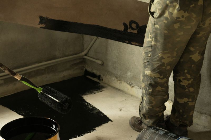 Interior Basement Waterproofing Completed